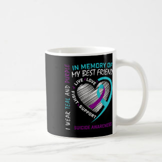 Heart In Memory Of Best Friend Suicide Awareness P Coffee Mug