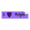 Heart in Purple Colours. Patterned Heart Design.