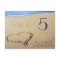 Heart in Sand Table Number Cards, Name & Date