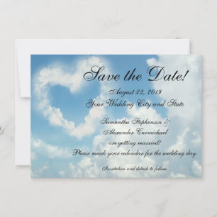 Heart in the Clouds Save the Date