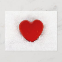 Heart in the snow