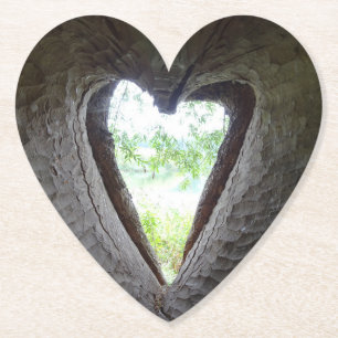 Heart in Tree LOVE Heart Coaster