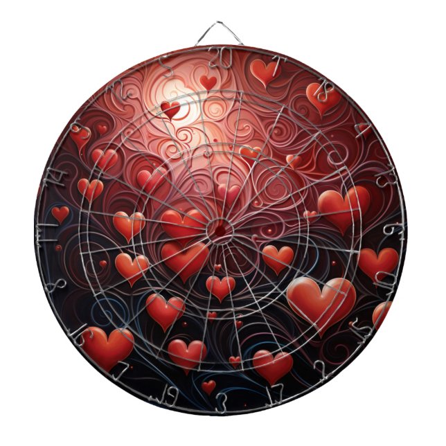 Heart- Infused Dartboard (Front)