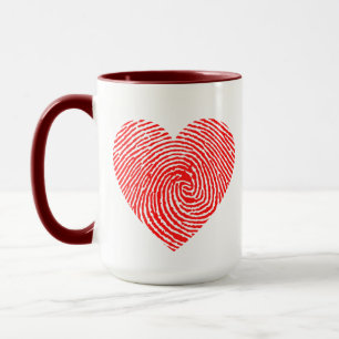 Heart ink mug