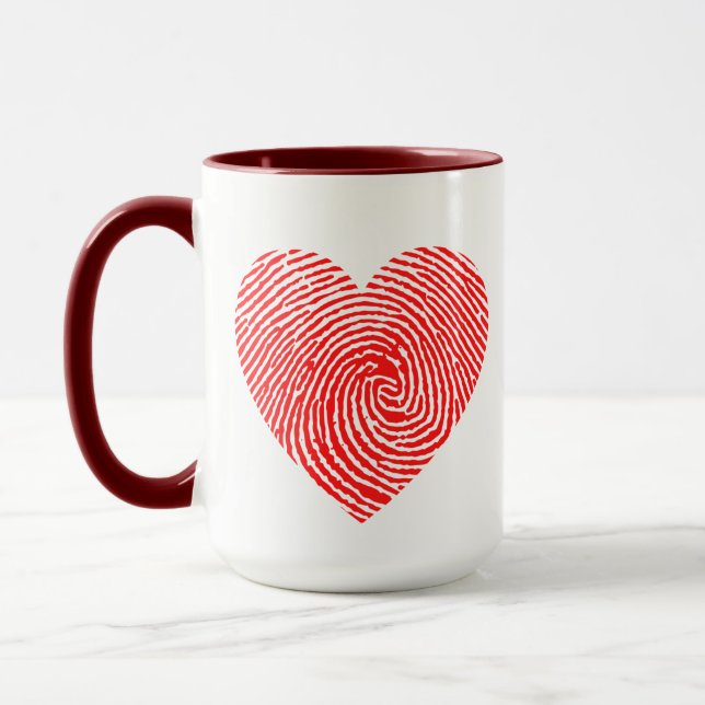 Heart ink mug (Left)