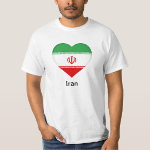 Heart - Iran Flag T-Shirt