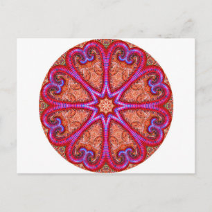 Heart Kaleidoscope Postcard
