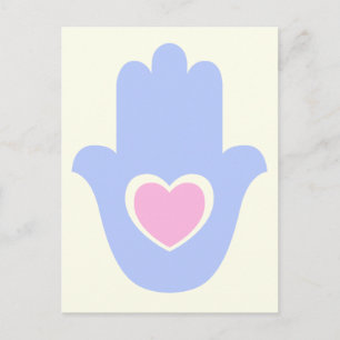 Heart Kamsa Postcard