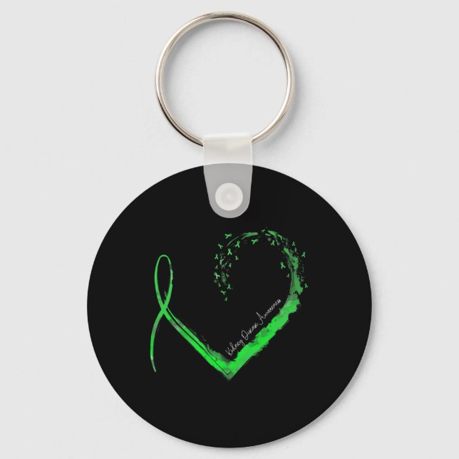 Heart Kidney Disease Awareness  Keychain (Front)