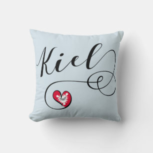 Heart Kiel, Germany, Schleswig-Holstein Throw Pillow
