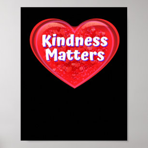 Heart Kindness S - Funny Valentines Signs Sticker