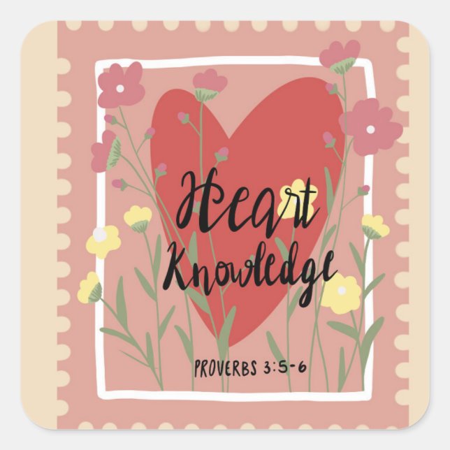Heart knowledge sticker (Front)