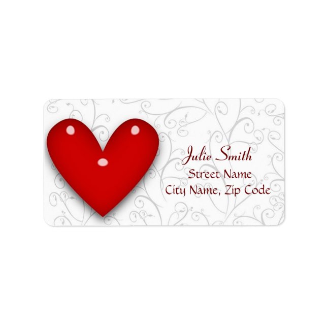 Heart Label (Front)