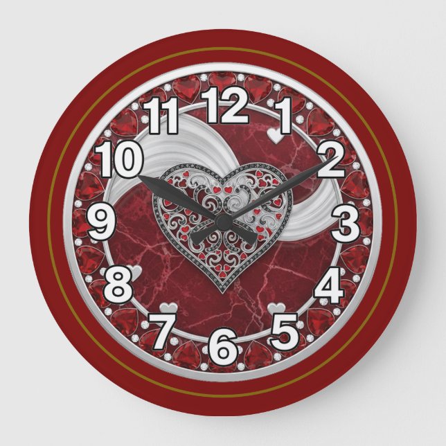 Heart  large clock (Front)