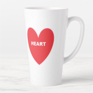 Heart Latte  Latte Mug