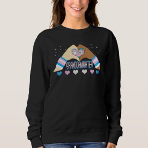 Heart Lgbt Transgender Pride Granddaughter Lgbtq L Sweatshirt