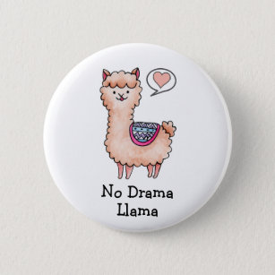 Heart Llama 2 Inch Round Button