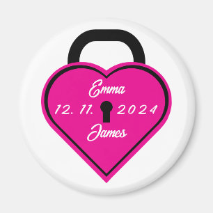 Heart lock Magnet