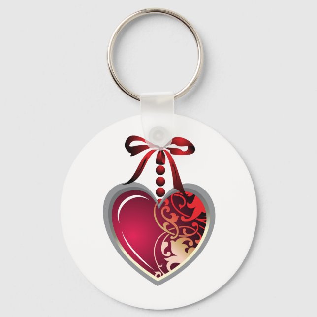 Heart Locket Keychain (Front)