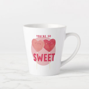 Heart Lollipop Sweet Love Latte Mug