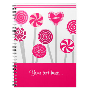 Heart Lollipops Design Notebook