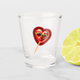 Heart Lolly Shot Glass