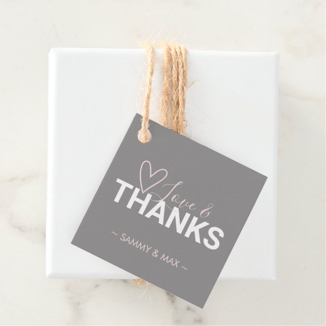Heart Love and Thanks Favour Tags (In Situ)