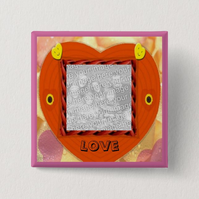 Heart Love Button (Front)