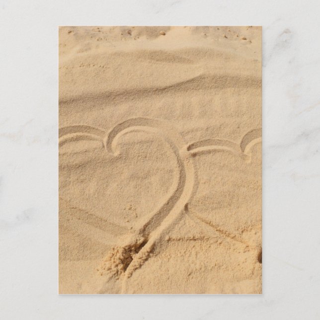 heart love custom personalize Anniversaries Postcard (Front)