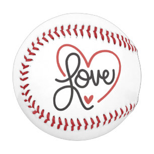 Heart LOVE for Lover on Valentine's Day Baseball