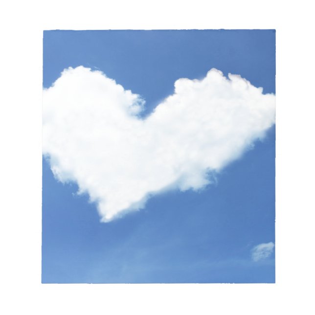 heart love hearts custom personalize Anniversaries Notepad (Front)