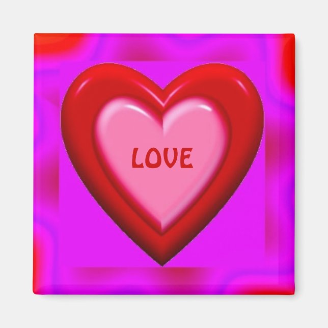 Heart Love Magnet (Front)