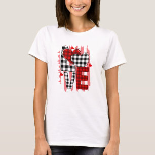 Heart Love Modern Watercolor Valentine's Day T-Shirt