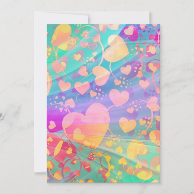 Heart Love Pattern Pastel Design (Front)