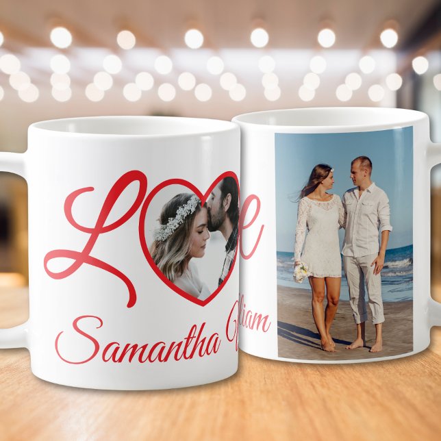heart love personalized valentine's day gift  coffee mug (Creator Uploaded)