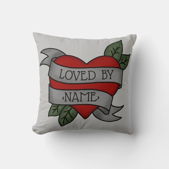 Heart Love Sash Cushion (Front)