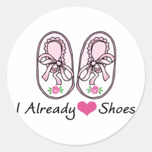 Heart Love Shoes Already Classic Round Sticker