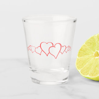 heart love shot glass