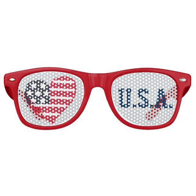 Heart Love U.S.A Lens Lunettes de soleil/ Shades (Devant)