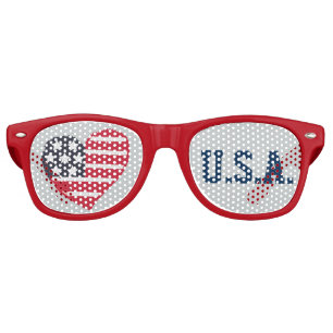 Heart Love U.S.A Lens Sunglasses/ Shades