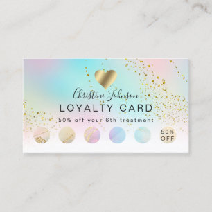 heart  loyalty card