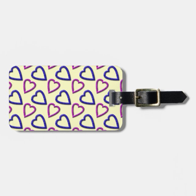 Heart Luggage Tag (Front Horizontal)