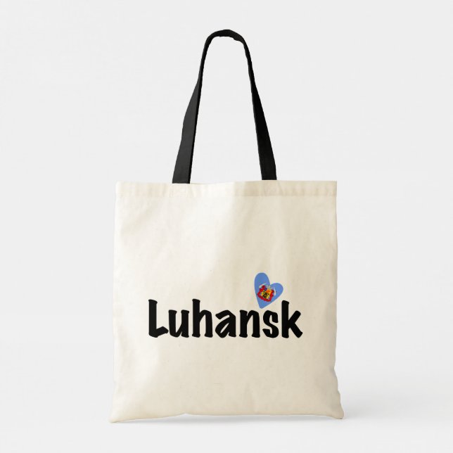 Heart Luhansk, Луганськ, Ukraine, I Love Luhansk Tote Bag (Back)