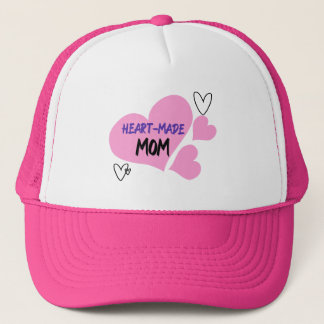 Heart-Made Mom Adoptive Mom Trucker Hat