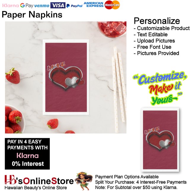 Heart Magic Maroon Paper Napkin Guest Towel  (Love Hearts Maroon Paper Napkin Guest Towel.)