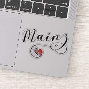 Heart Mainz Flag, I Love Mainz, Meenz