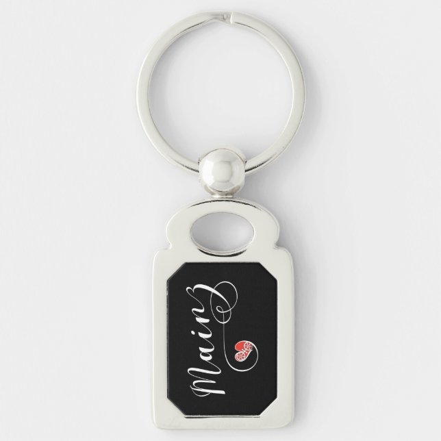 Heart Mainz, I Love Mainz, Meenz Keychain (Front)