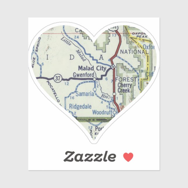 Heart Malad City Idaho (Sheet)