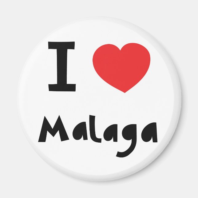 Heart Malaga Magnet (Front)