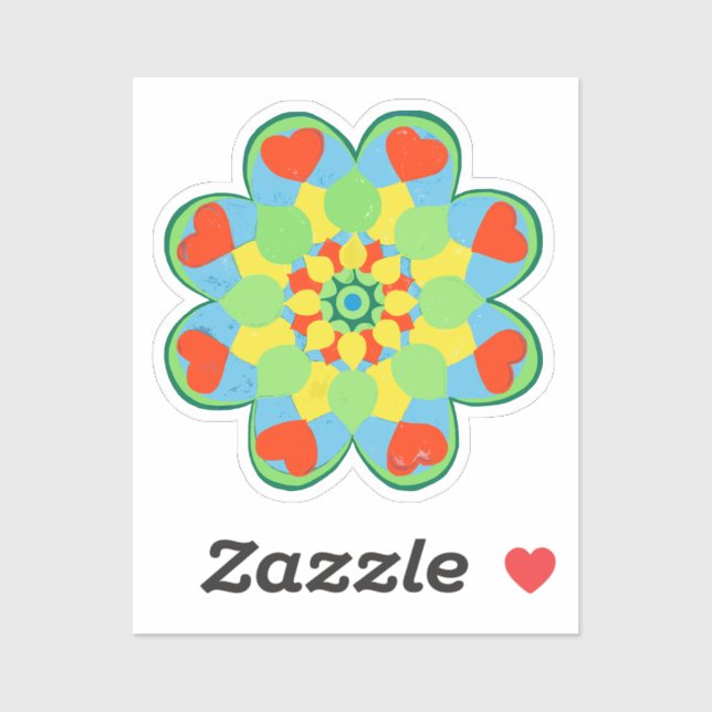  Heart Mandala   (Sheet)